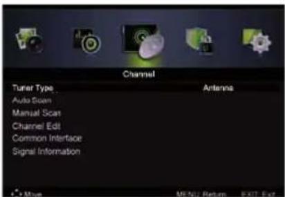 LENCO LED3213 - Channel Menu - 1