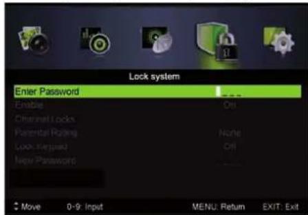 LENCO LED3213 - Menu debloqueo delsystema - 1
