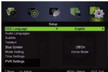 LENCO LED3213 - Setupmenu - 1