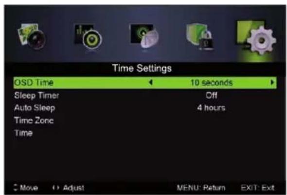 LENCO LED3213 - Time Settings - 1