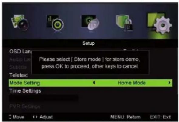 LENCO LED3213 - Mode Setting - 1