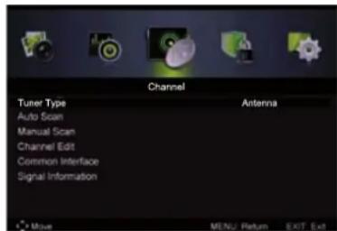 LENCO LED3213 - Kanaalmenu (Channel Menu) - 1