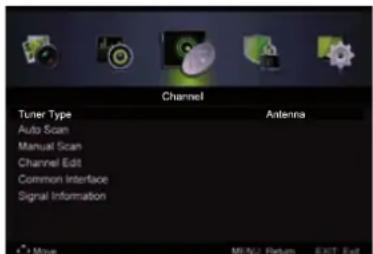 LENCO LED3213 - Menu de canales - 1