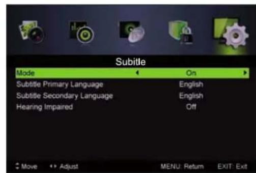 LENCO LED3213 - Langues audio - 2
