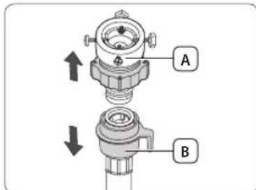 SAMSUNG WW10H9600EW - Étape 4: raccorder le tuyau d'arrivée d'eau - 1