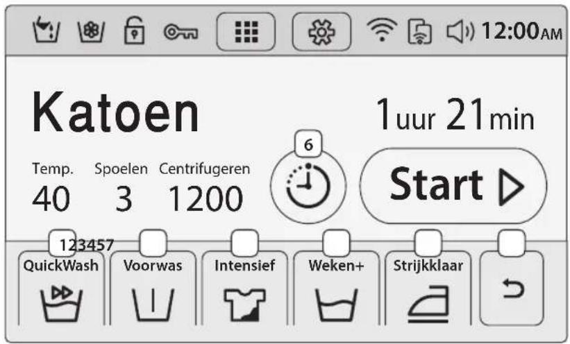 SAMSUNG WW10H9600EW - Schemmetopties - 1
