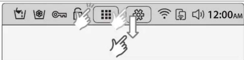 SAMSUNG WW10H9600EW - Barre d'accès rapide - 1