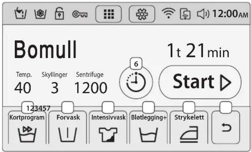 SAMSUNG WW10H9600EW - Hurtigmenylinje - 4