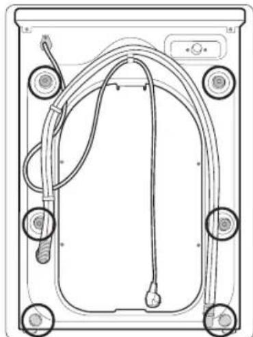 SAMSUNG WW10H9600EW - PASO 2 - Retirada de los tornillos de transporte - 3