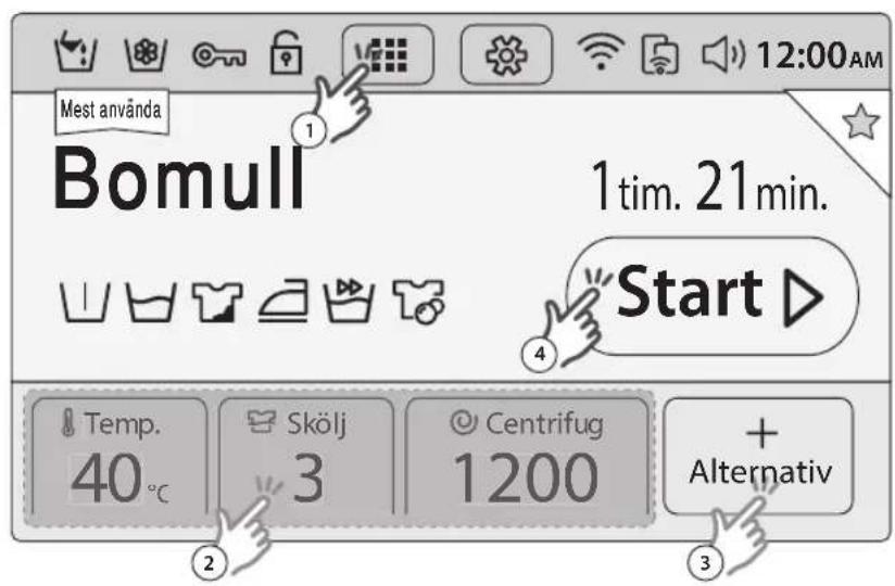 SAMSUNG WW10H9600EW - Enkla steg for att komma igang - 1