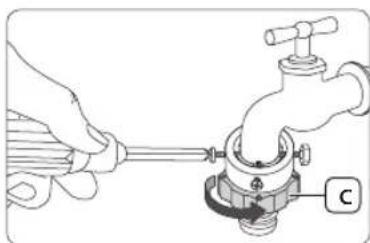 SAMSUNG WW10H9600EW - STAP 4 - De waterslang aansluten - 4