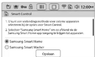 SAMSUNG WW10H9600EW - Tik op het pictogram Setup (Instellingen) en selecteer Smart Control in het menu Network (Netwerk). - 3