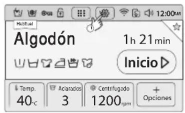 SAMSUNG WW10H9600EW - Toque el icono Configurar y seleccione Smart Control en el menu Red. - 1