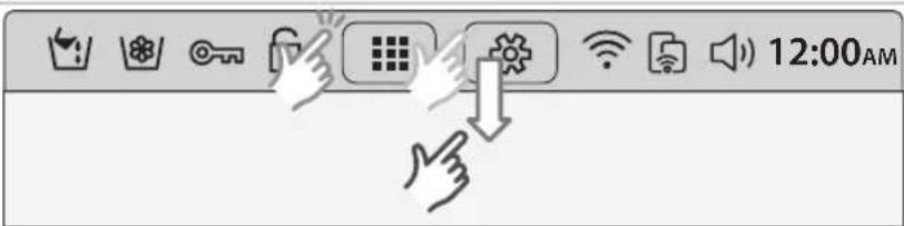 SAMSUNG WW10H9600EW - Hurtigmenylinje - 1