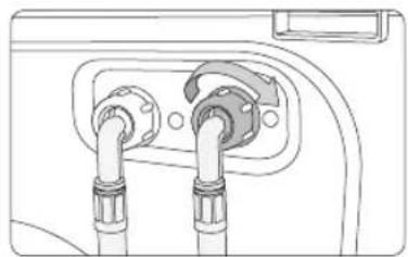 SAMSUNG WW10H9600EW - For modeller som har et ekstra varmtvannsinntak: - 1