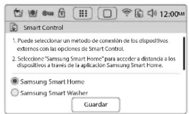 SAMSUNG WW10H9600EW - Toque el icono Configurar y seleccione Smart Control en el menu Red. - 3