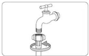 SAMSUNG WW10H9600EW - PASO 4 - Conexión de la manguera de agua   Conecte la manguera de suministro de agua a la calidad de agua. - 8