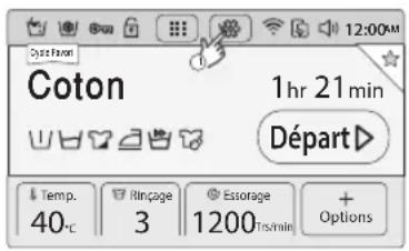 SAMSUNG WW10H9600EW - Appuyez sur l'icône setup (configuration) et sélectionnez smart control sous le menu réseau. - 1