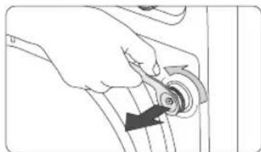 SAMSUNG WW10H9600EW - ETAPE 2: retirer les vis de transport - 1