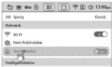 SAMSUNG WW10H9600EW - Tryk på ikonet Setup (Opsætning), og vælg Smart kontrol på menuen Netværk (Network). - 2