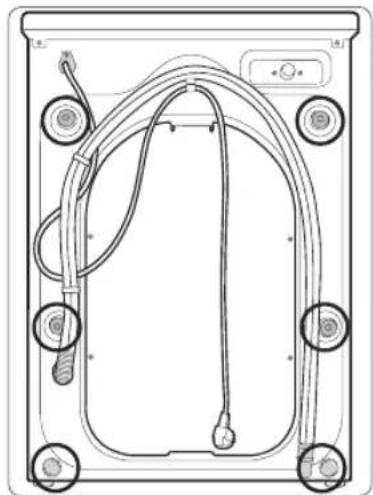 SAMSUNG WW10H9600EW - TRIN 2 - Fjern fragtboltene - 3