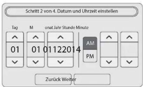 SAMSUNG WW10H9600EW - SCHRITT 2 - Datum und Uhrzeit einstellen - 1