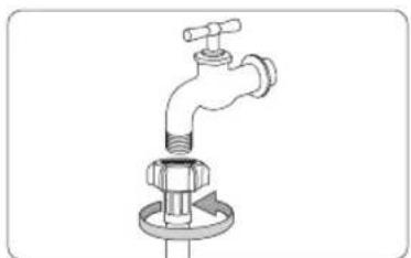 SAMSUNG WW10H9600EW - Slut vandtilforselsslangen til vandhanen. - 7