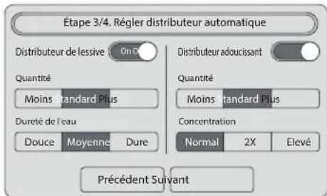 SAMSUNG WW10H9600EW - Étape 3: régler distributeur automatique - 1