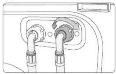 SAMSUNG WW10H9600EW - Voor modellen met een extra ingang voor warm water: - 1