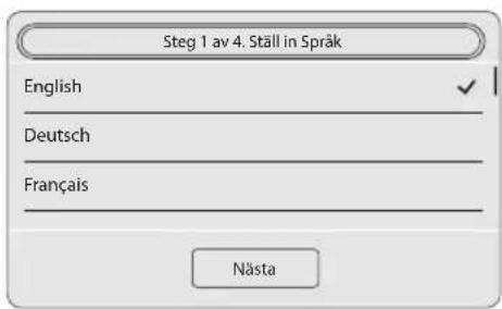 SAMSUNG WW10H9600EW - STEG 1 - Ställ in Språk - 1
