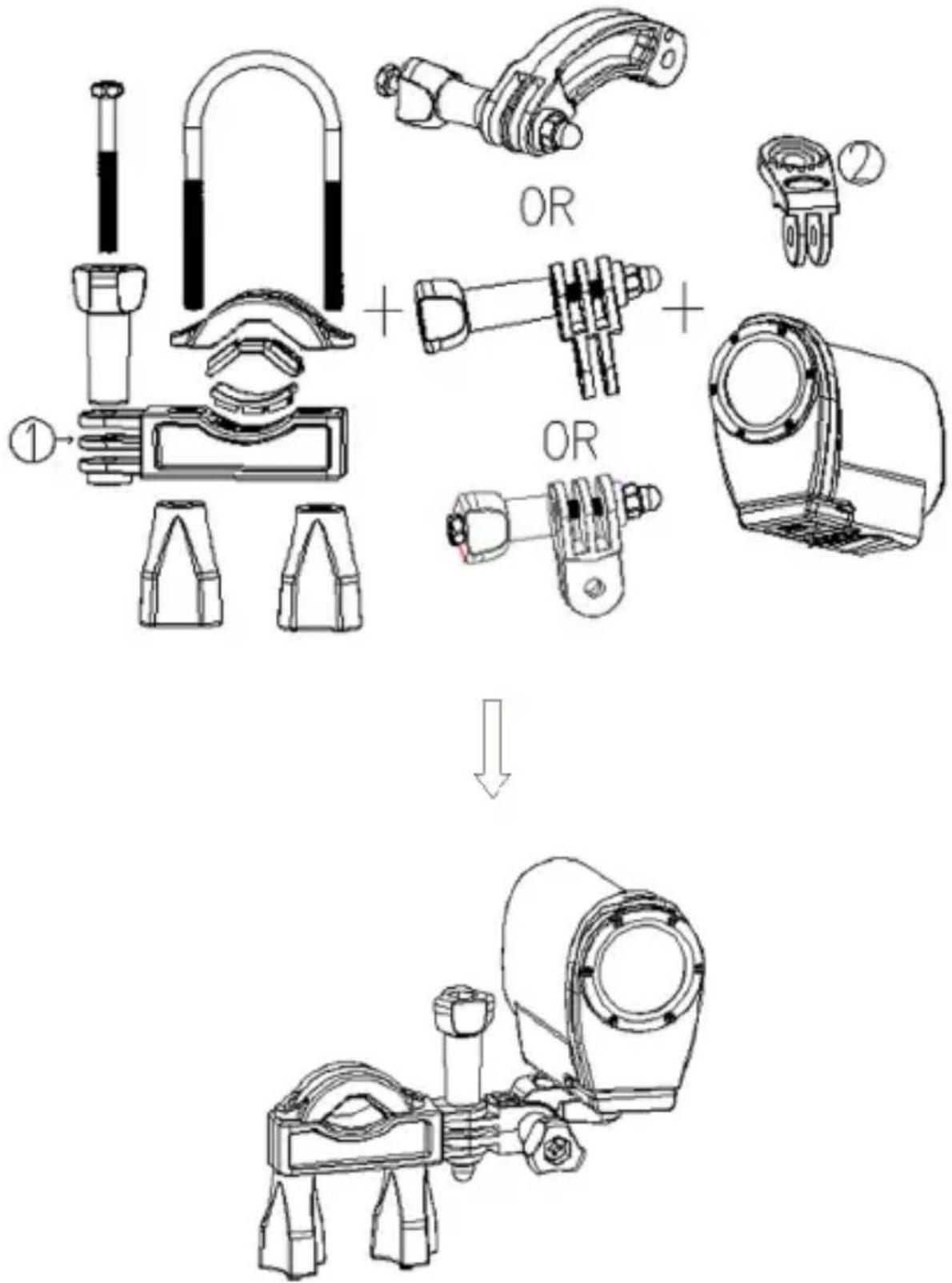 Best Buy Easy Snap HD Wifi - Fix the sportive camcorder to a bike - 1