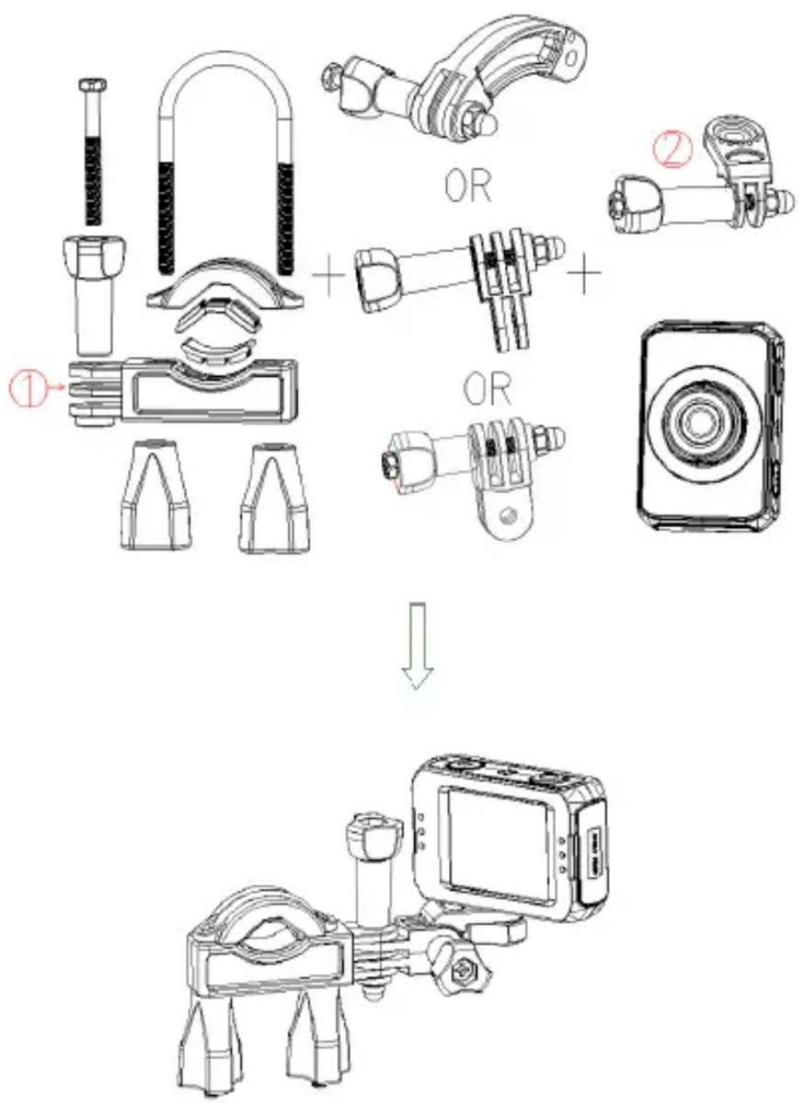 Best Buy Easy Snap HD Aqua - Posizionamento della videocamera su una bicycletta - 1