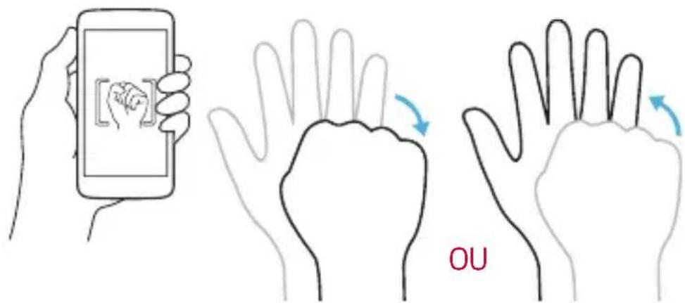 Komu K8 - Prise de vue avec un mouvement de la main - 1