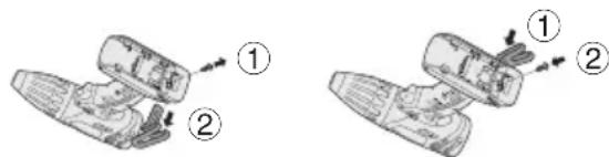PANASONIC EY74A1X - To Change the Belt Hook Location Side - 1