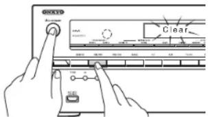 ONKYO TXNR737 - - Comment réinitialiser: - 1
