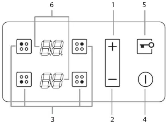 HOTPOINT KIB 644 C E - Панель управления - 1