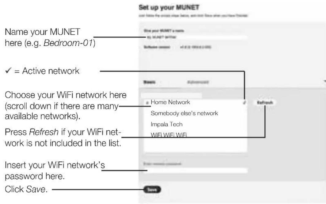 PEAQ Munet Smart PMN300B - Establishing the WiFi connection - 1