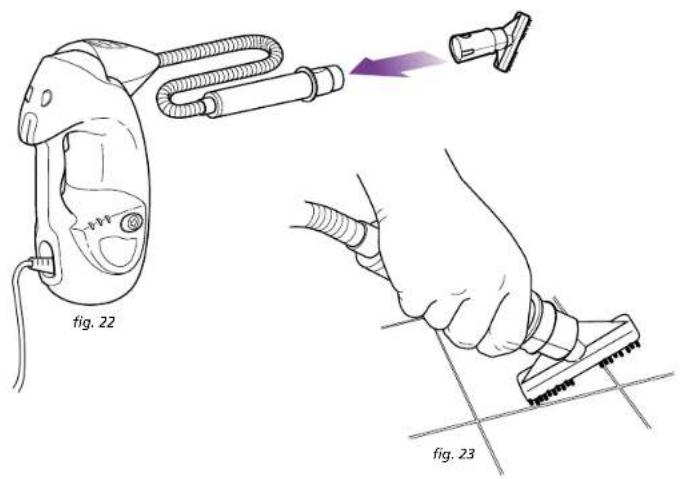 SIMEO Shark NT554 - Utilisation du nettoyeur vapeur portable avec la brossette - 1
