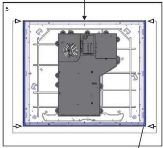 INDESIT VIX 633 C E - Instalacao da anilha de segurarca - 5