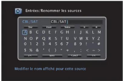 DENON AVRX3100W - Affichez l'écran pour saisir les caractères. - 1
