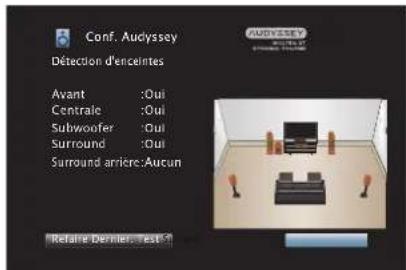 DENON AVRX3100W - Lorsque l'enceinte détectée est affichée, sélectionnez "Suivant" puis appuyez sur ENTER. - 1
