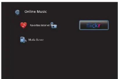 DENON AVRX3100W - Utilisez △▽◀▷ pour sélectionner "Flickr", puis appuyez sur ENTER. - 1