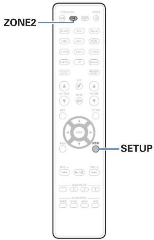 DENON AVRX3100W - Limiter la zone d'opération avec la télécommande - 1