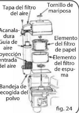 Lavor Independent 2300 - Filtro de recogida del polvo (Fig. 24) - 2