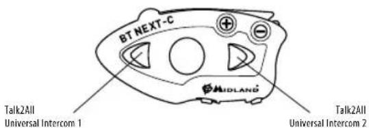 MIDLAND BT Next Conference - Talk2All – Couplage avec un interphone d'une autre marque. - 1