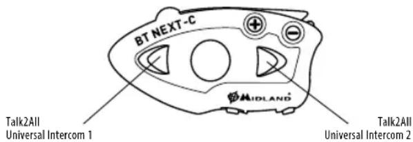 MIDLAND BT Next Conference - Talk 2 All - Ζευγάρωμα με συσκευή ενδοεπικοινωνίας διαφορετικής μάρκας. - 1