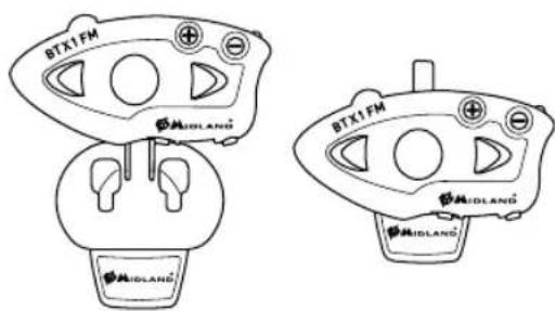 MIDLAND BTX1 FM - Inserimento e sgancio del Midland BTX1 FM - 1
