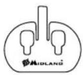 MIDLAND BTX1 FM - Plate with bi-adhesive strip - 1