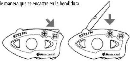 MIDLAND BTX2 FM - Descripción de las conexiones por cable - 3