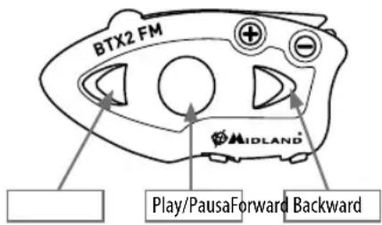MIDLAND BTX2 FM - Uso de la functiOnreproducr MP3 deltelefon - 1